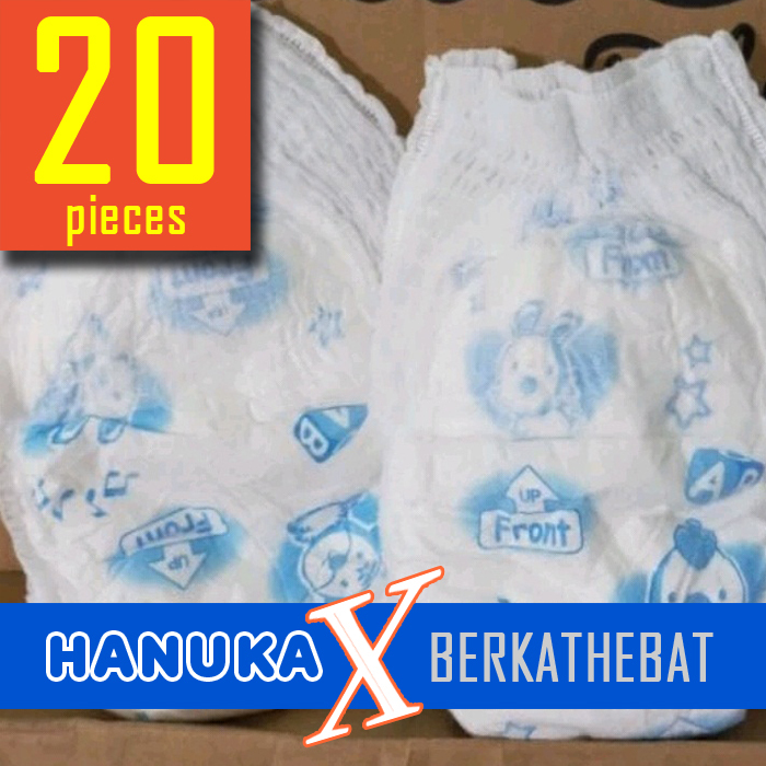 Terlaris (20 pcs) POPOK HANUKA PANTS / size S M L XL / EKONOMIS / Popok Curah Murah