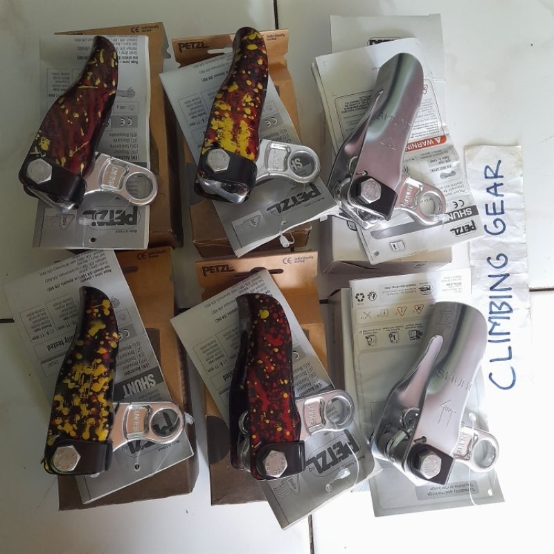 PETZL SHUNT BACKUP DEVICE FALL ARRESTER ROPE ACCESS CLIMBING PANJAT Bukan Stec Duck Asap Lock Beal M