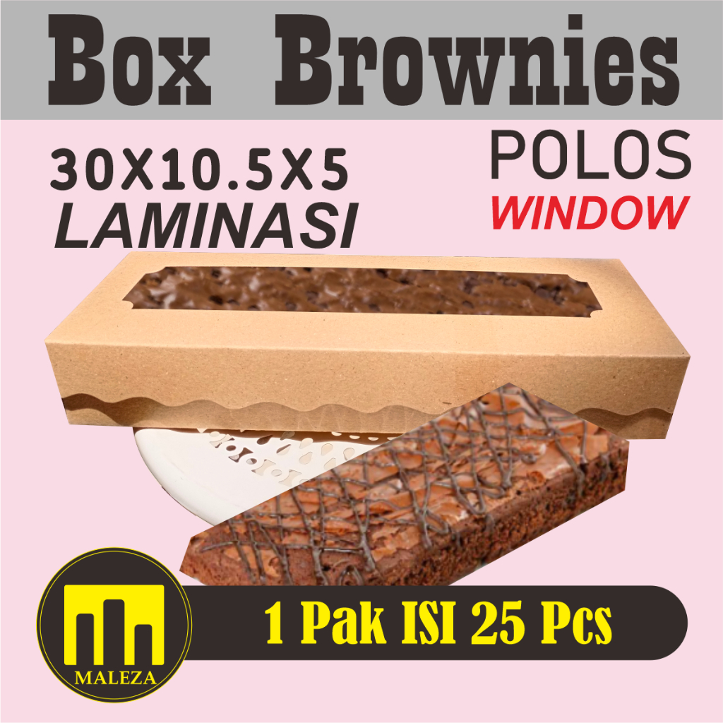 Dus Brownies  30x10x5/ box brownies 30x10x5/dus bolen isi 25