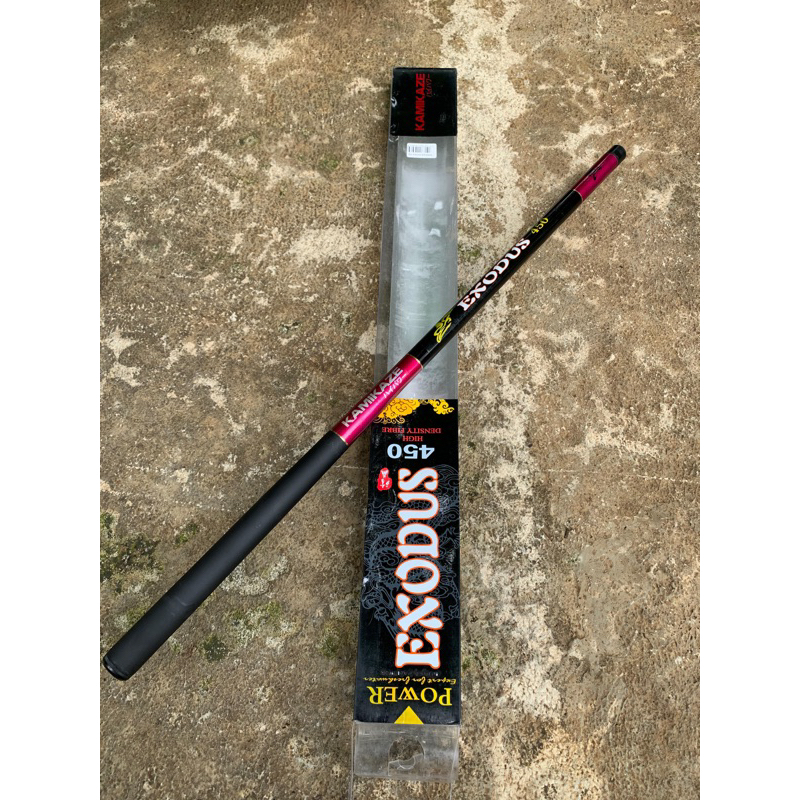 Kamikaze Joran Tegek Exodus 300cm - 720cm Bahan Carbon Ringan Super Sensitive Tegek Ruas pendek