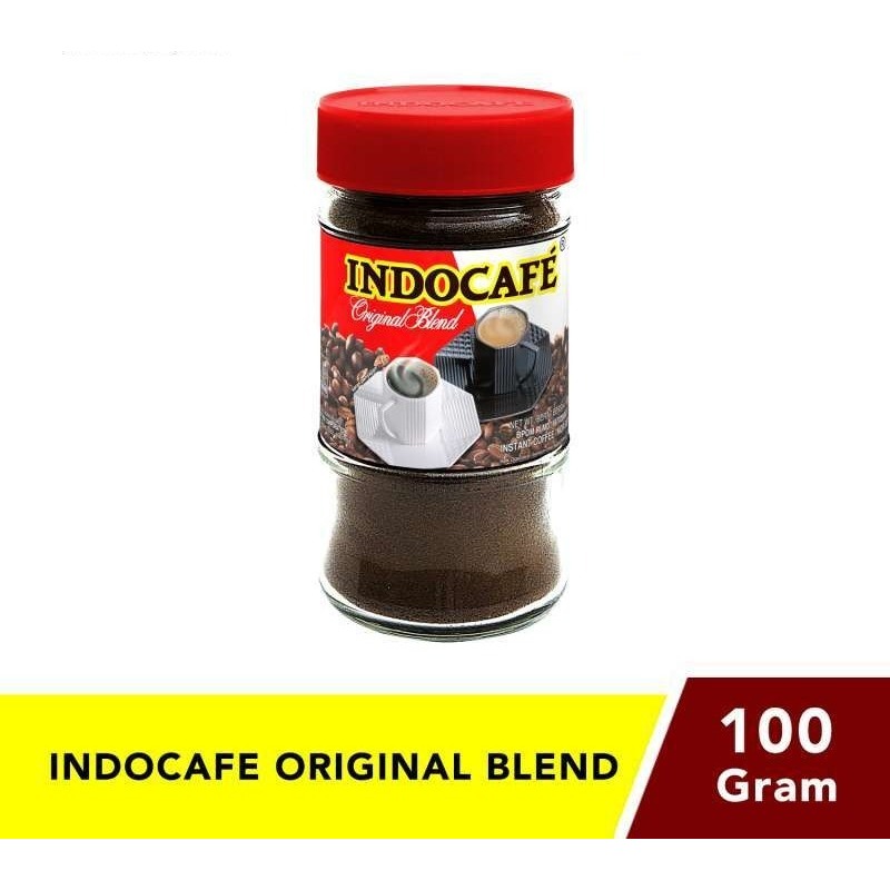 

INDOCAFE ORIGINAL BLEND 100GR X 1 JAR, BUBUK KOPI HITAM NIKMAT TINGGAL SEDUH.