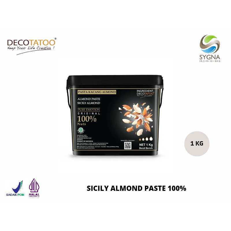 

Decotatoo Nuts Selection - Sicily Almond Paste 100%