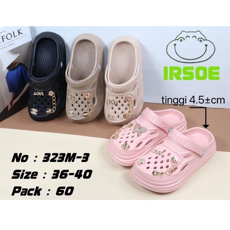 IRSOE Sandal Kodok Dewasa Wanita Baim Wanita Sendal Jelly Baim Wedges Sandal Bapau Wanita Sendal Fuj