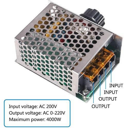 SCR DIMMER AC 4000W 220V Pengatur Kecepatan Bor Motor Kipas Lampu Suhu