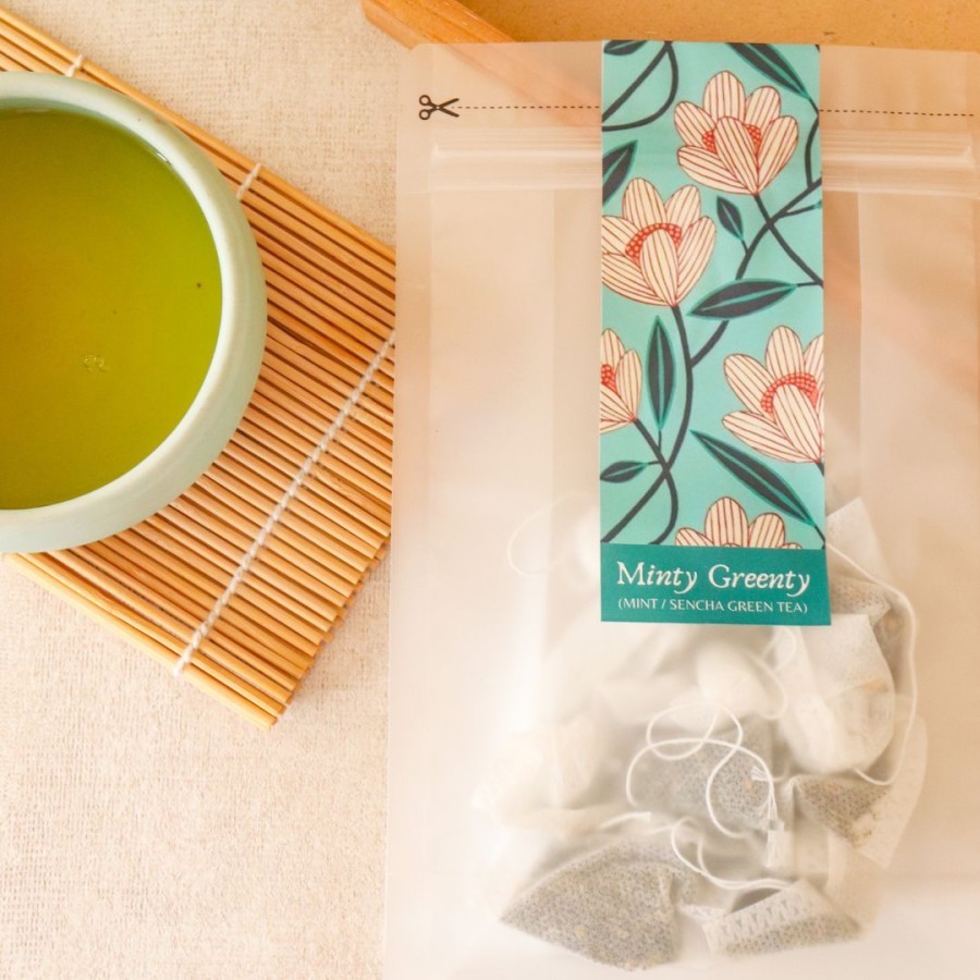 

MINT GREEN TEA | Teh Hijau Kering Peppermint detox diet | Dapur Oishi