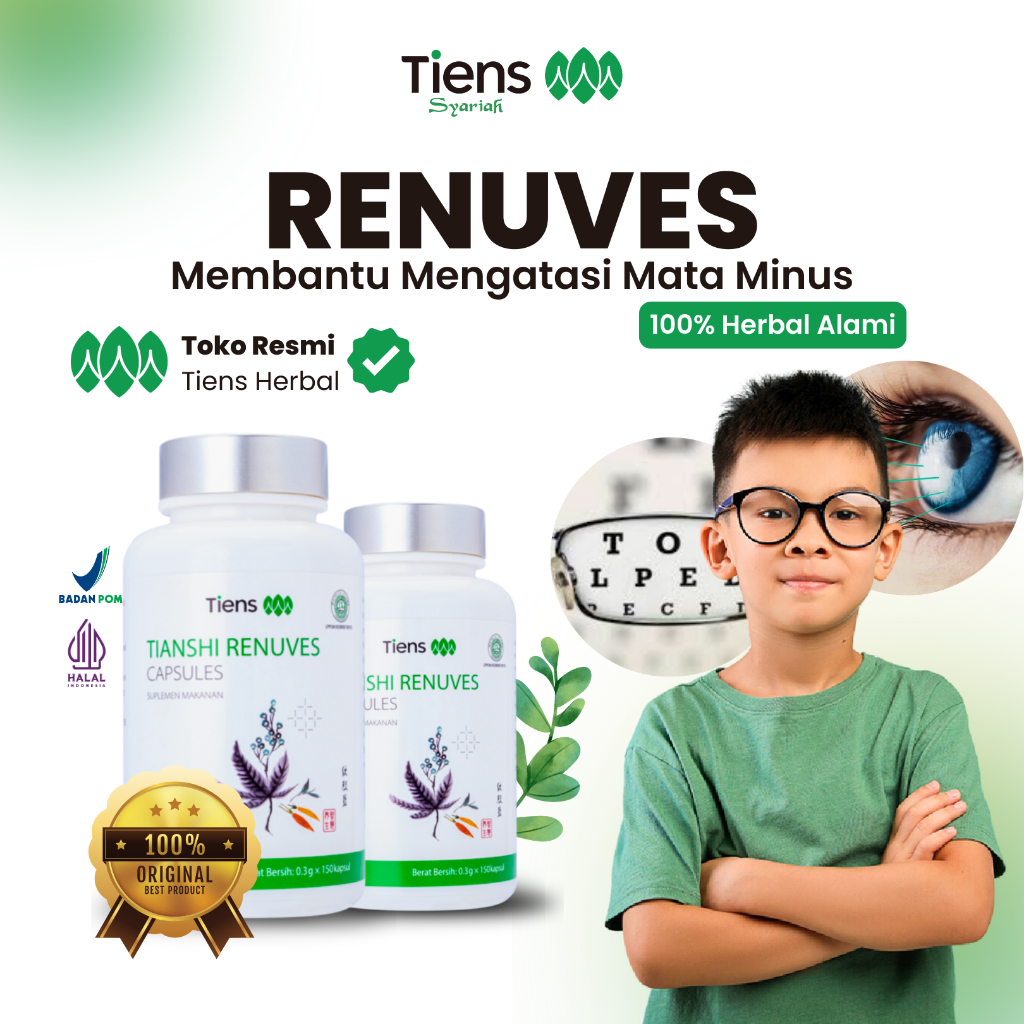 Renuves Tiens Original TRC Renuves Obat Mata Minus Renuves Tiens Original