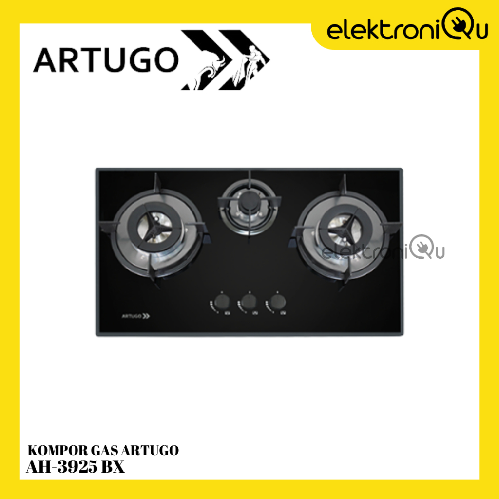 (KHUSUS INSTAN) KOMPOR GAS ARTUGO AH-3925BX 3 TUNGKU / KOMPOR GAS TANAM ARTUGO