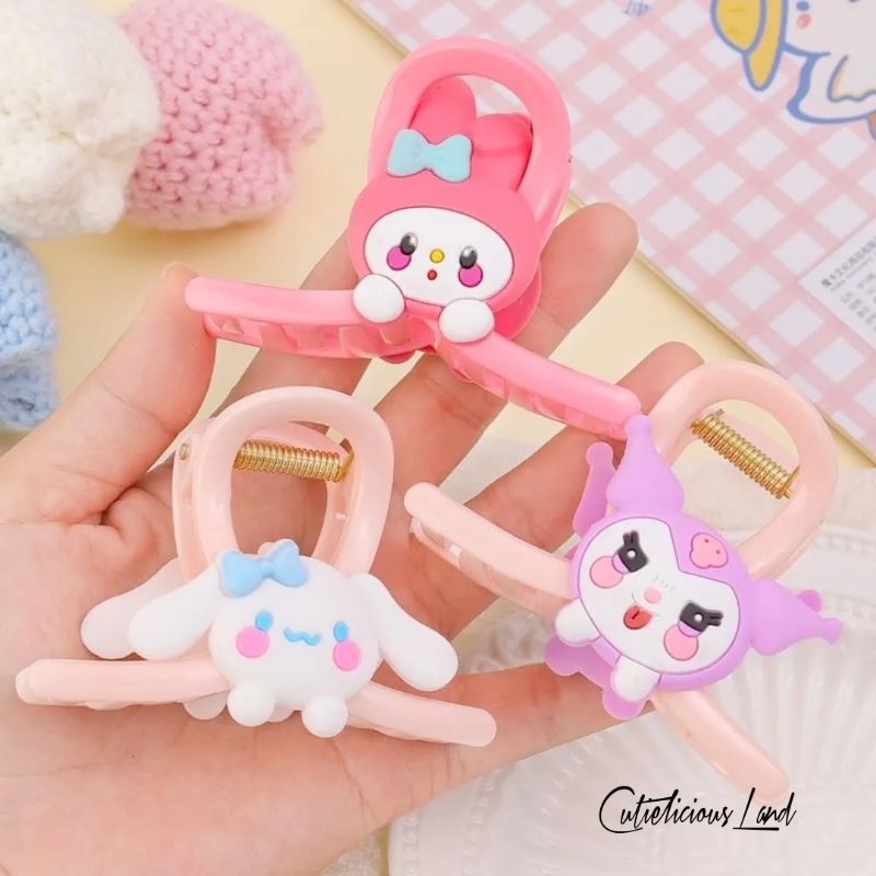 CutieliciousLand | JEPIT RAMBUT - Jepit Rambut Sanrio /  Jepit Pompompurin / Jepit Kuromi / Jepit Ci