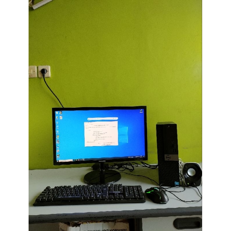 Komputer PC Dell Optiplex 5050 i3 Gen 7 Monitor Samsung 22 in ~Siap pakai