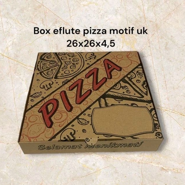 

Box eflute pizza 26 motif uk 26x26x4,5