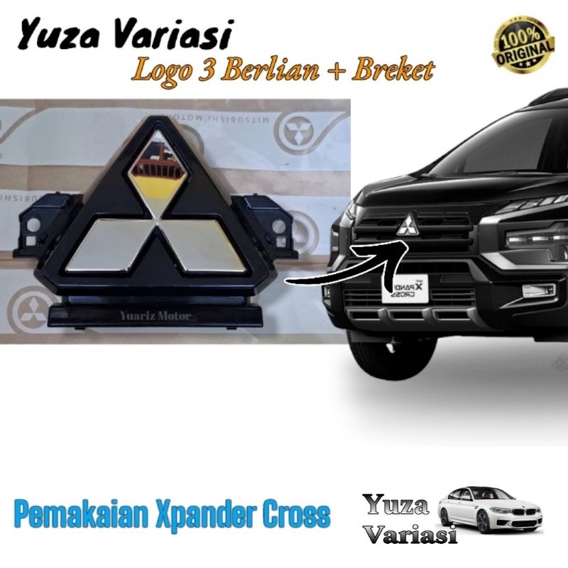 Logo Emblem Mitsubishi Xpander Cross Original / Emblem Logo Xpander Cross Original