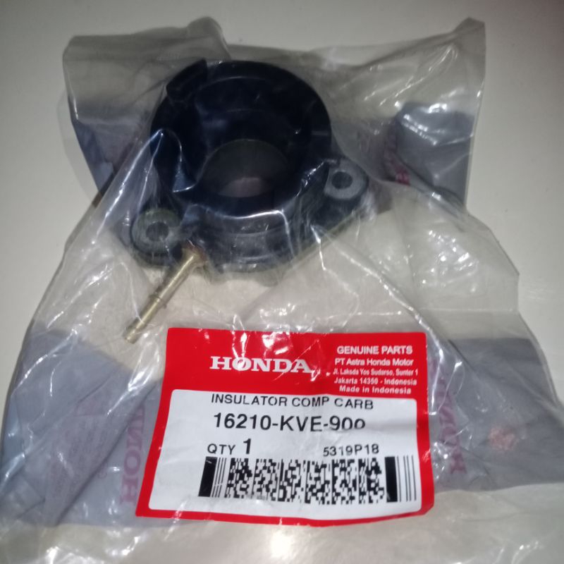 16210KVE900 karet INSULATOR Karburator Honda Megapro 150 monoshock 2010 ori AHM