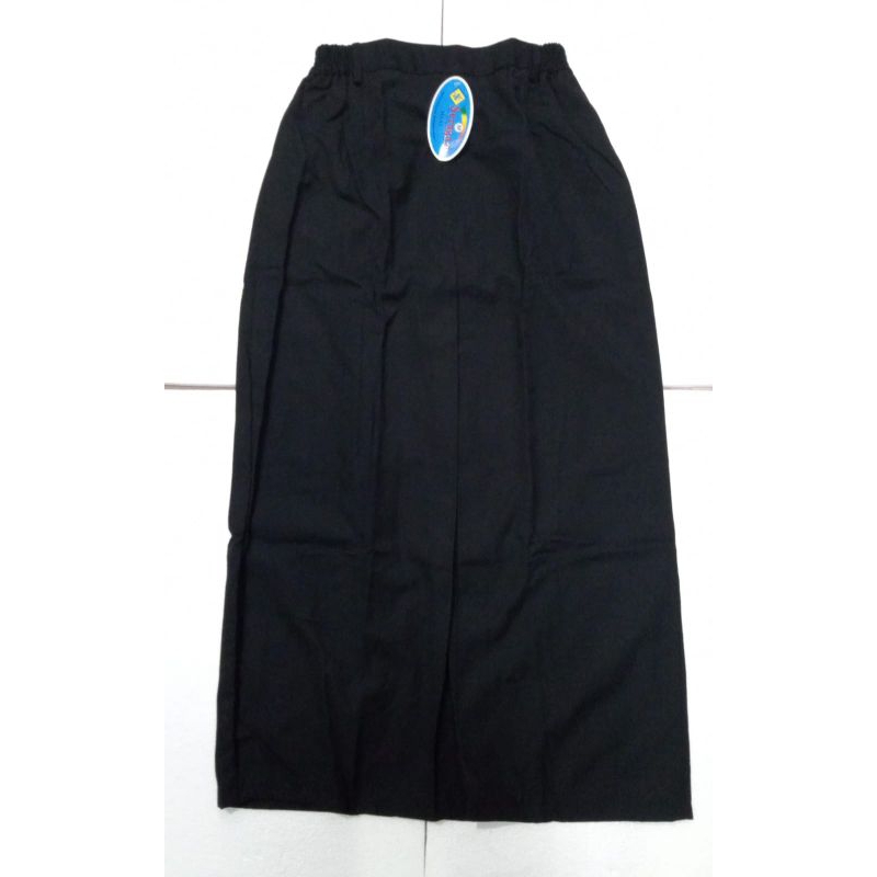 Rok Span Hitam Panjang Belah Depan Untuk SMA merk Seragam