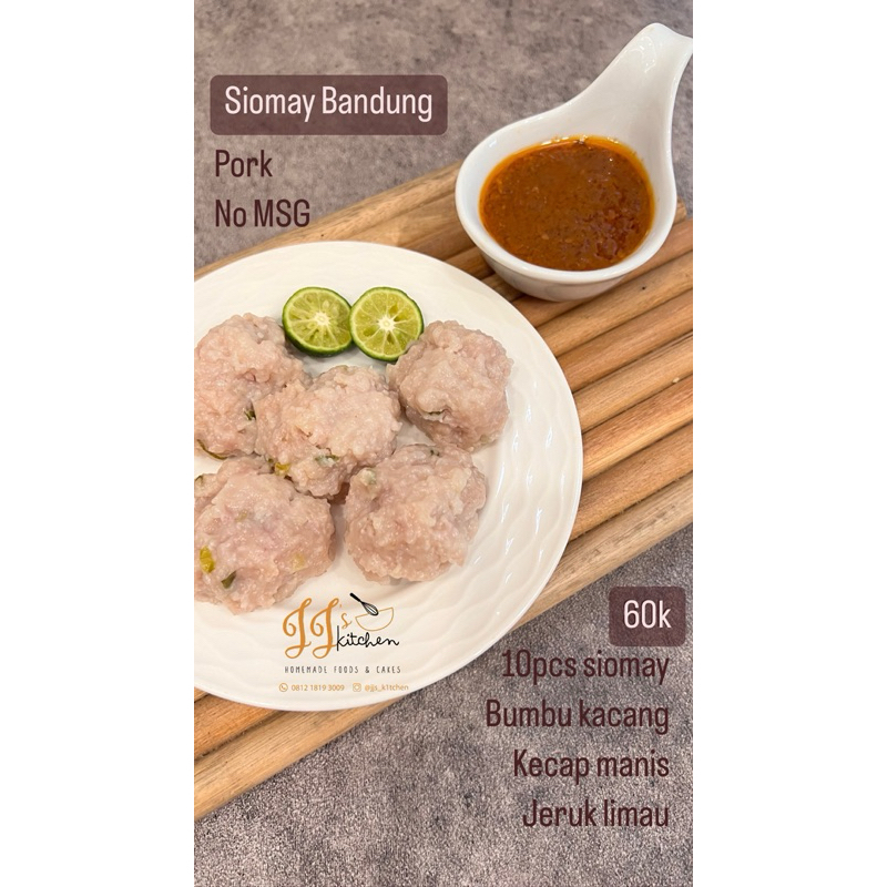 

Siomay Bandung bumbu kacang (pork)