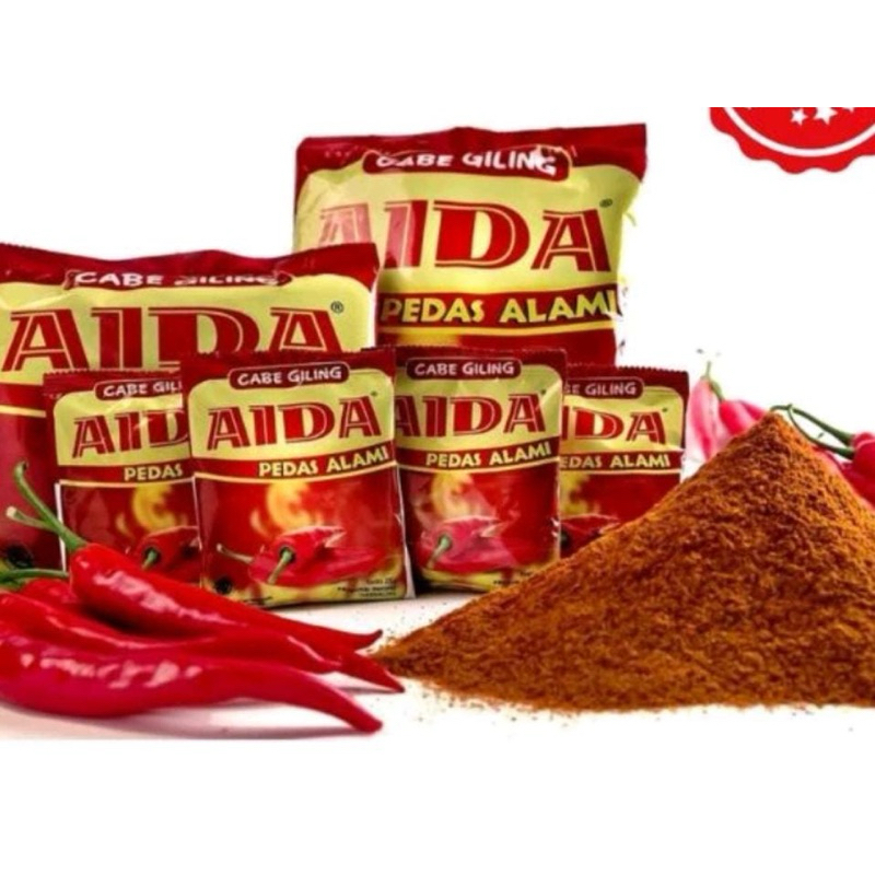 

BUMBU TABUR | BUMBU KEMASAN | CABE BUBUK | AIDA CABE BUBUK 250GR 25GR