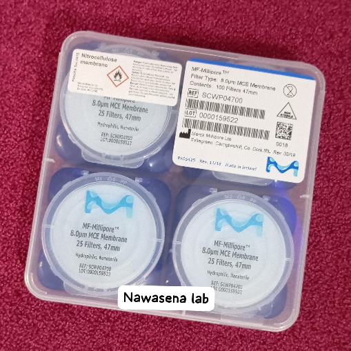 Millipore MF 8.0 um MCE membrane dia 47mm SCWP04700