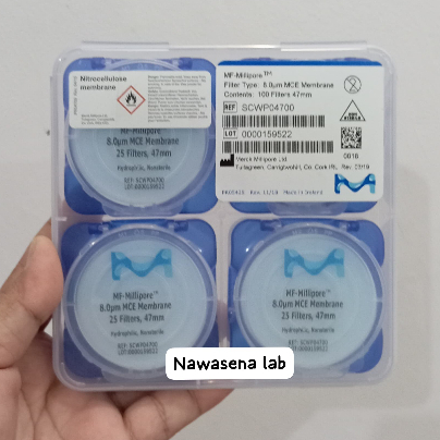 Millipore MF 8.0 µm MCE membrane dia 47mm SCWP04700