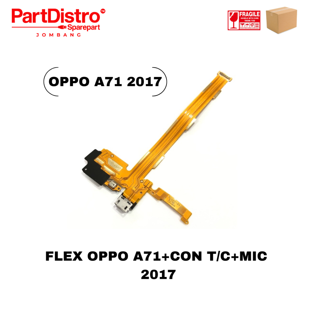 FLEXIBLE CHARGER / FLEKSIBEL CAS OPPO A71+CON T/C+MIC 2017