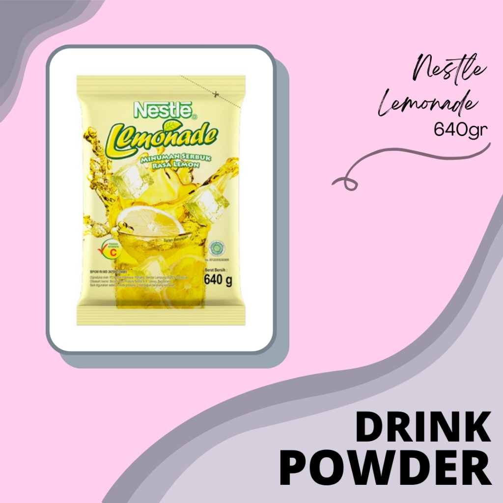 

DRINK POWDER | BUBUK MINUMAN | SERBUK MINUMAN | NESTLE BUBUK | NESTLE LEMONADE 640GR