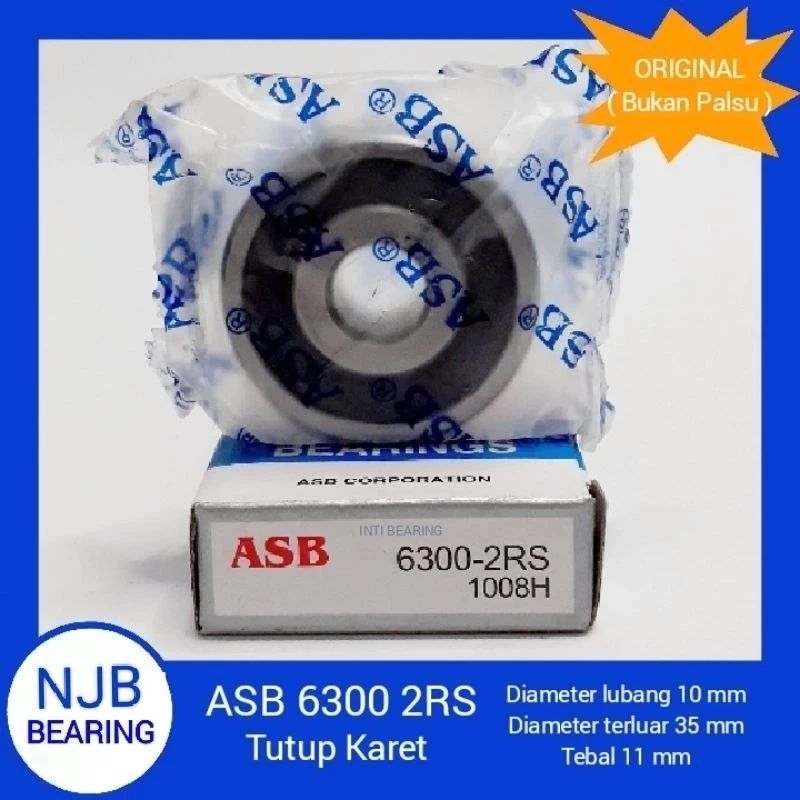 Bearing / lahar asb 6300 2RS bearing roda depan Yamaha Kawasaki