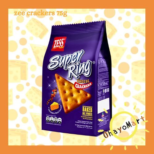 

Zess Super ring cheese crackers / biskuit keju zess / cheese crackers 75grm