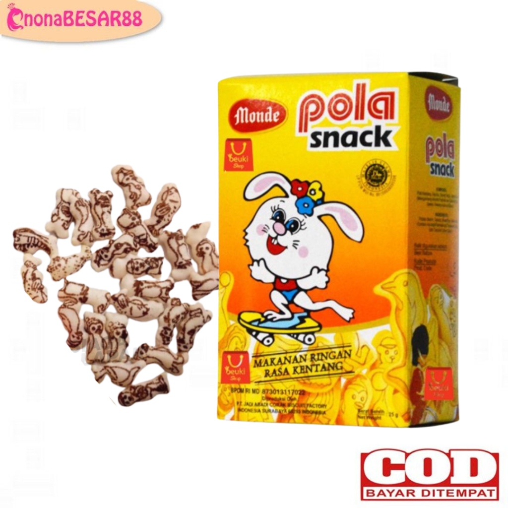 

Monde Pola Snack 25gram / Snack Anak / Cemilan Anak / Camilan Anak