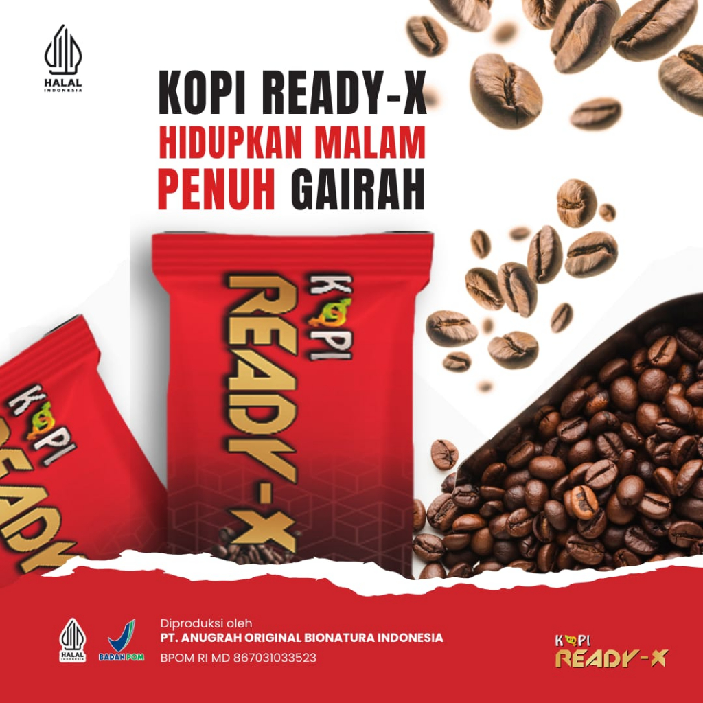 

Kopi Ready X Romantis Premium Kemasan Terbaru Isi 10 sachet