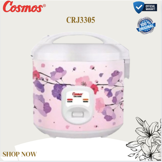 Cosmos Rice Cooker 1.8L CRJ-3305/CRJ3305/CRJ3305/CRJ 3305/CRJ-3305/CRJ 3305 Anti Lengket