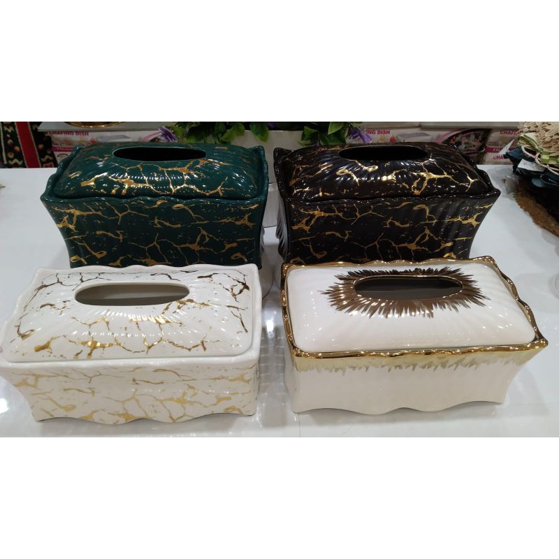 Tempat tissue Keramik/Kotak Tissue Keramik Fiorenza