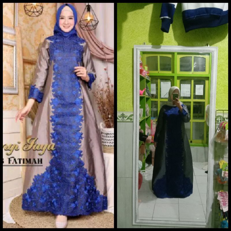 Gamis FATIMAH By PELANGI JAYA/Kondangan/Mewah/PestaT/Resepsi/Bordir//TIile