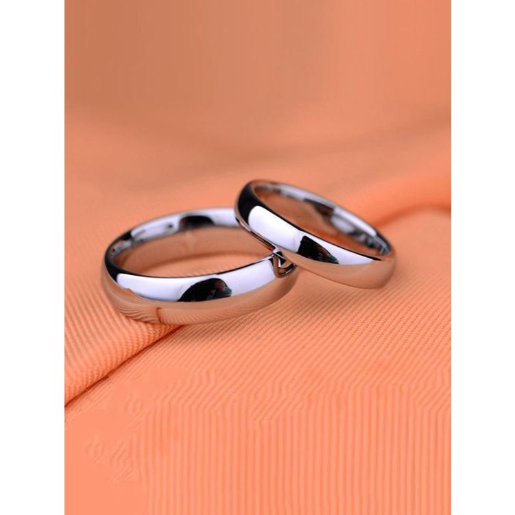 Cincin Titanium Jumbo Silver big size Besar Pria dan wanita - polos 5mm, 18