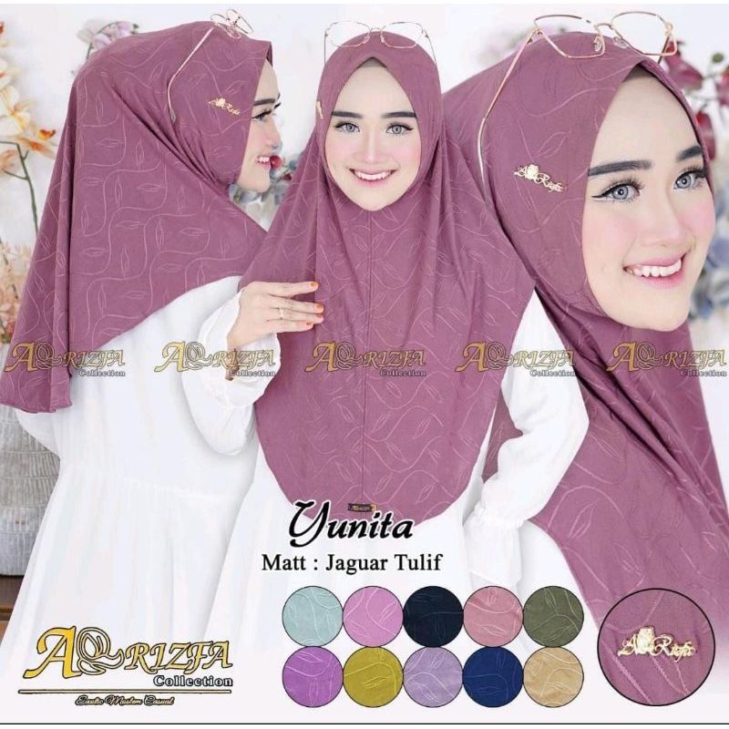 hijab instan yunita, amena by rizfa matt jersey jaguar