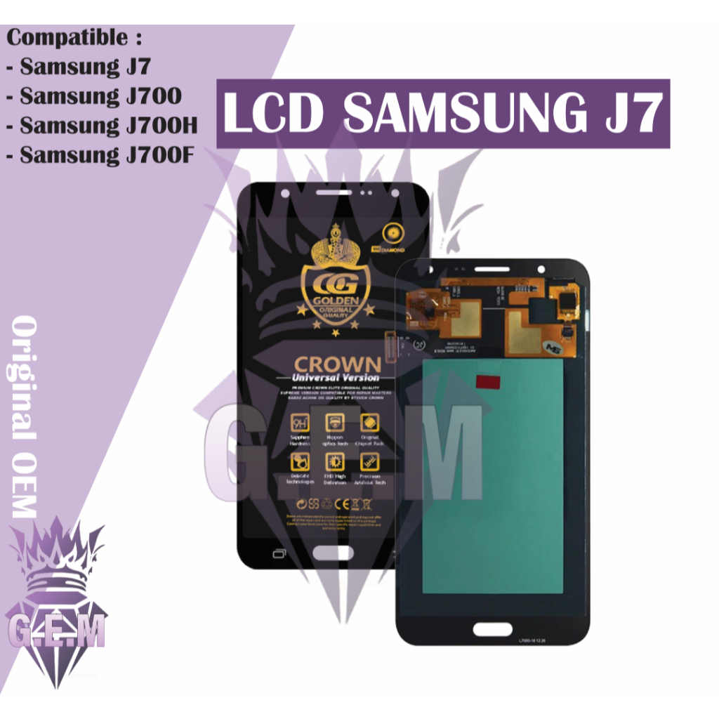 LCD TOUCHSREEN SAMSUNG J7 / J700 / J700H / J700F FULLSET COMPLETE ORIGINAL