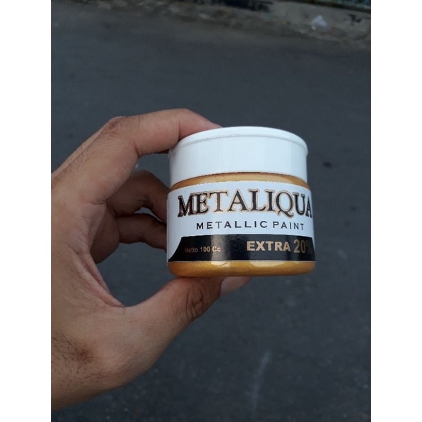 

KODE X84V Cat emas campuran air metaliqua 1cc bonus 2