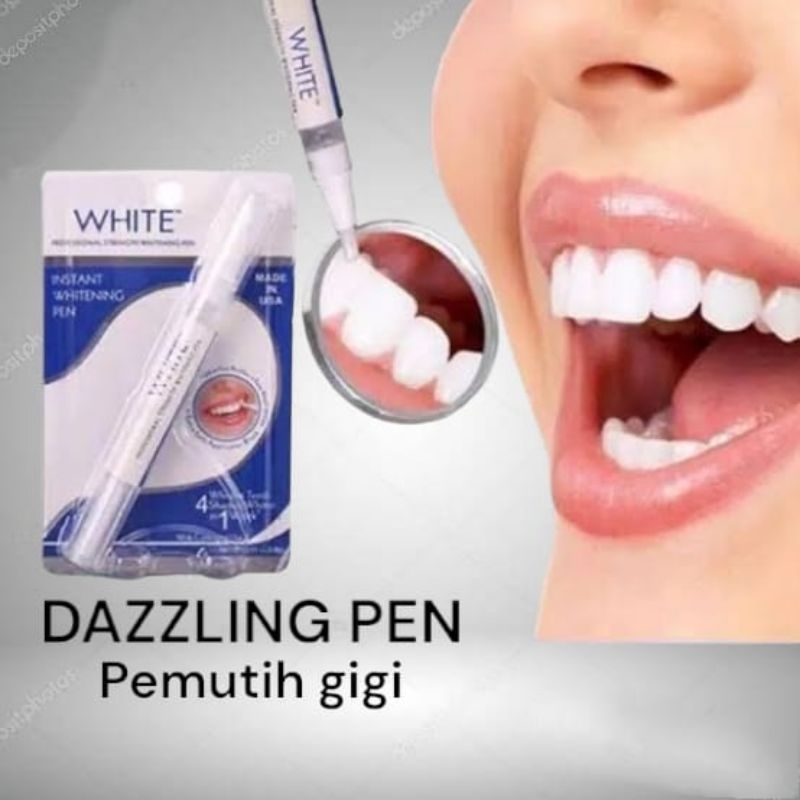 DAZZLING teeth whitening pen || pen pemutih gigi 100% ampuh