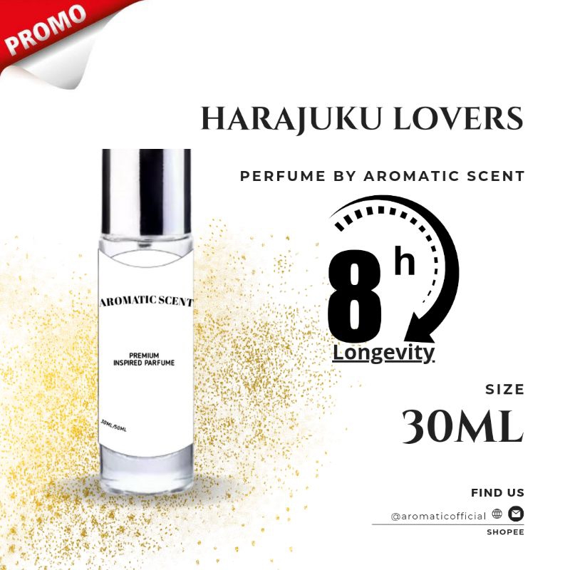 Eau De Perfume By Aromatic Scent Inspired Parfume Harajuku Lovers Parpum Wanita Farfum Perempuan Far