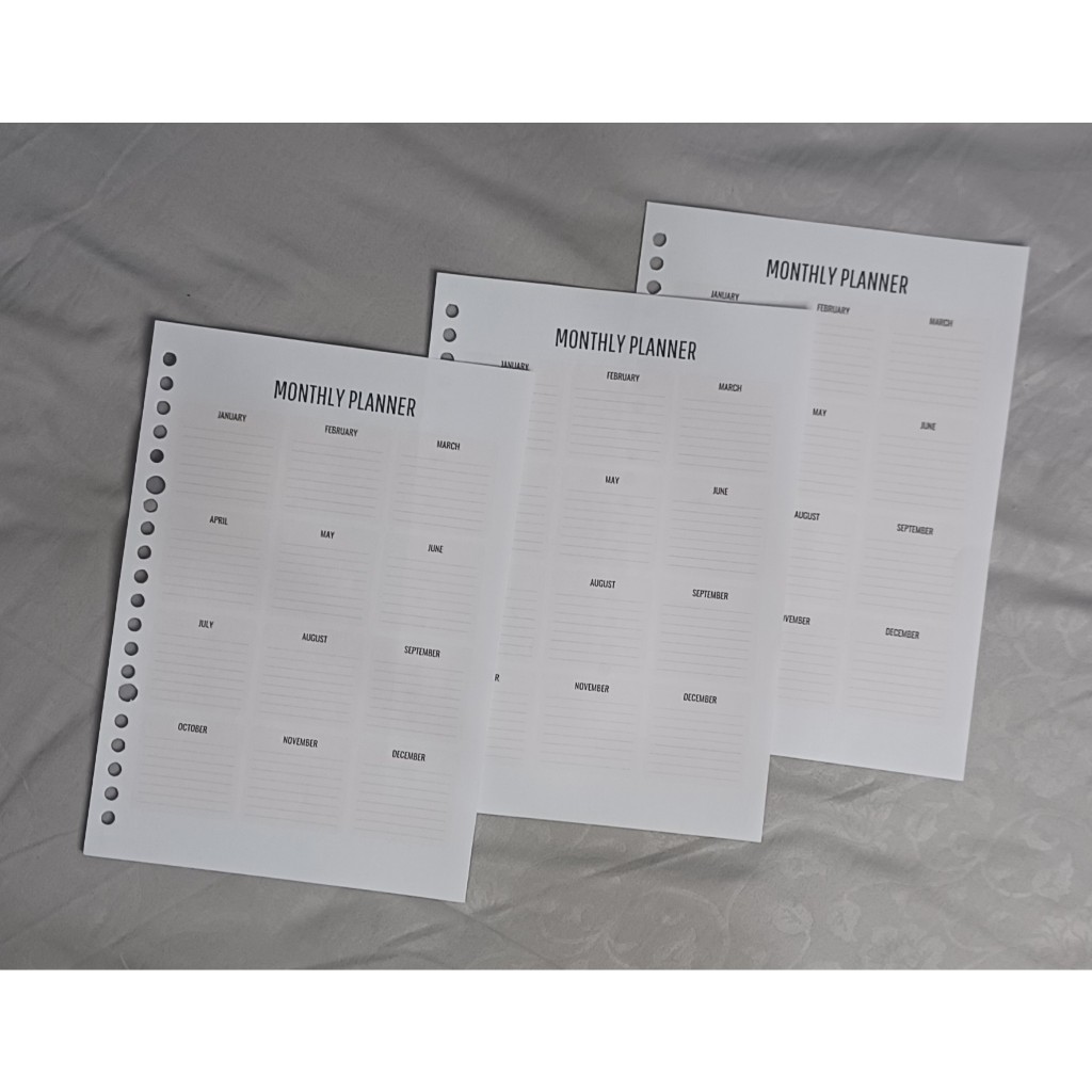 

Grey Monthly Planner