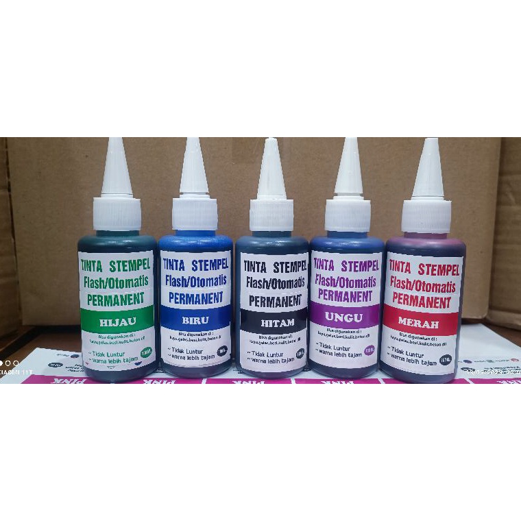 

KODE C6B4 TINTA STEMPEL FLASH OTOMATIS PERMANENT TINTA UNTUK MEDIA PLASTIK