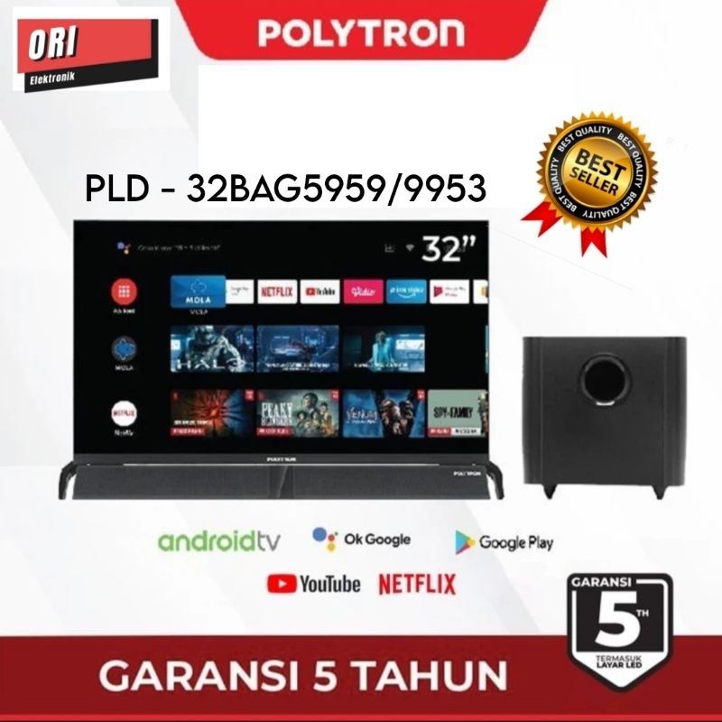 POLYTRON SMART CINEMAX SOUNDBAR TV 32" PLD-32BG5058