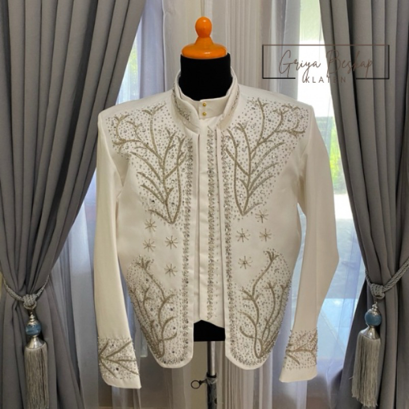 Beskap Pengantin Pria/ Baju Pengantin Akad/ Beskap Jawa