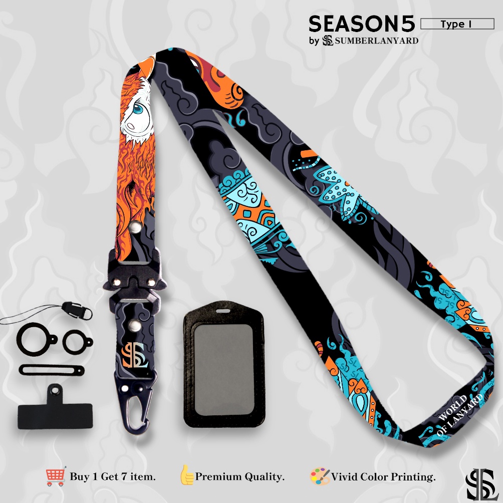 

KODE F24A Sumberlanyardid Lanyard Id Card Printing 2cm Etnik Series Etnik V3