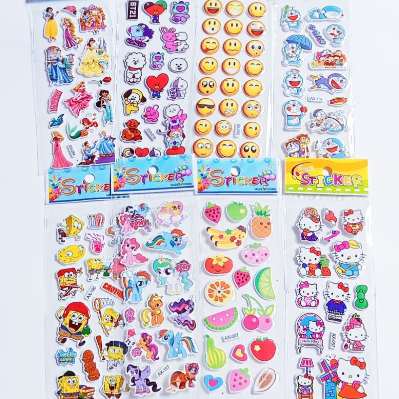 

MAINAN ANAK STIKER TIMBUL PENDEK (HARGA /1PCS) /MAINAN ANAK STIKER KARAKTER/mainan stiker grosir/mainan murah/mainan jadul/ AKSESORIS STIKER EMBOSH