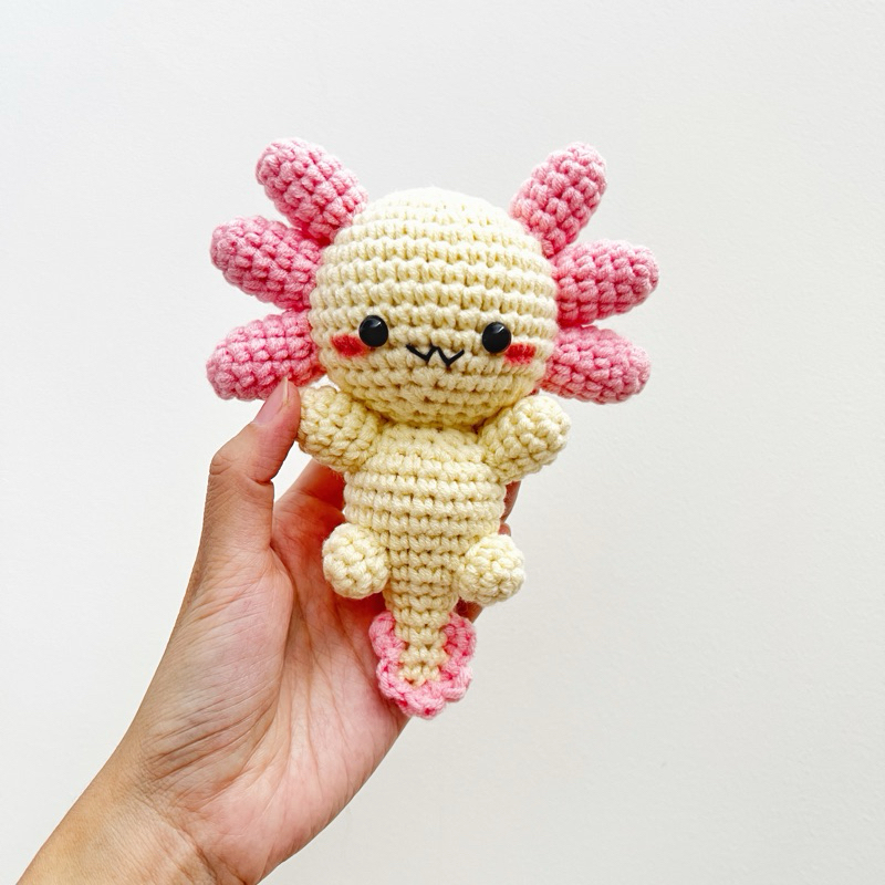 Amigurumi (Boneka Rajut) Milk Axolotl