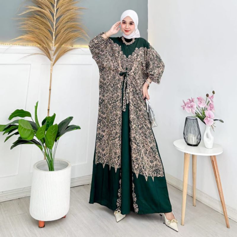 Gamis Kaftan Sultan New Motif/Gamis Kaftan Rayon Premium Tebal Dan Adem