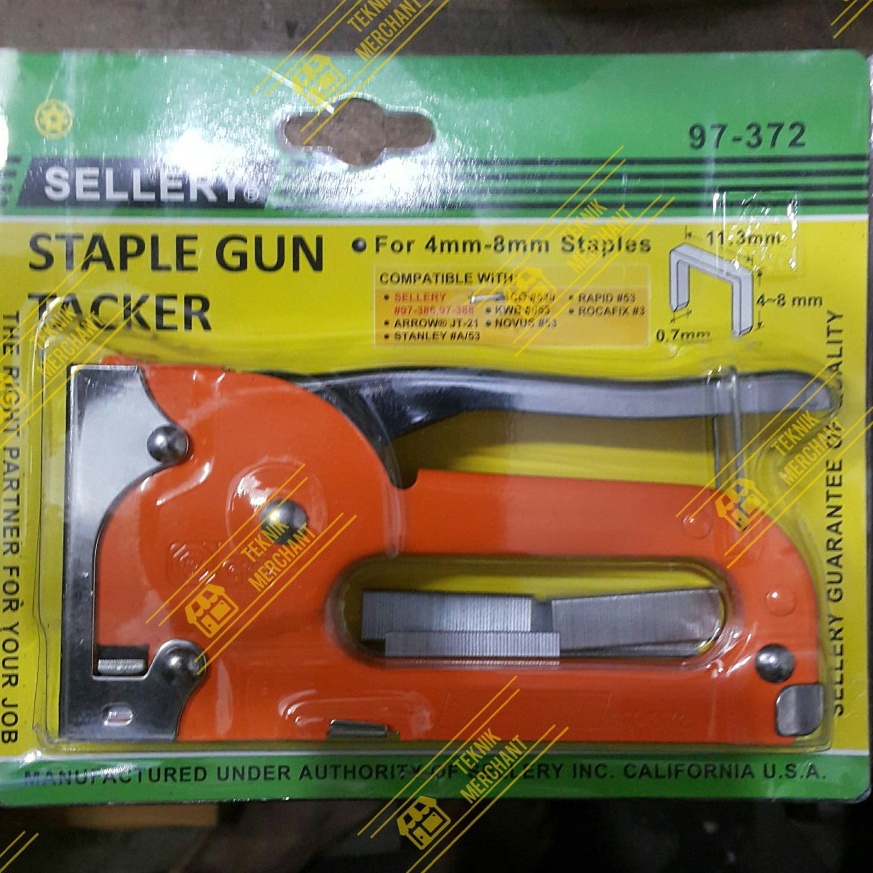 

KODE G43A STAPLE GUN TACKER STAPLER STAPLES TEMBAK BESI MERK SELLERY