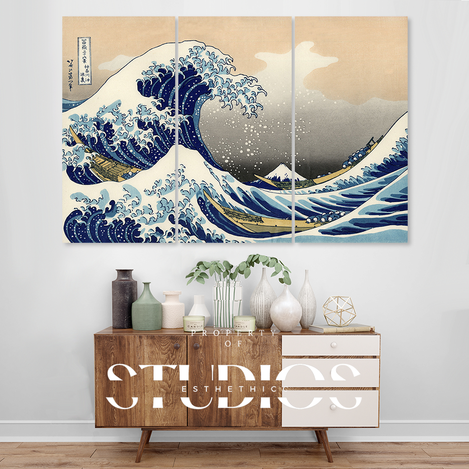#ART01 THE GREAT WAVE OFF KANAGAWA HOKUSAI JEPANG JAPAN JAPANESE CHINESE CHINA KOREA ART WORK UKIYO-