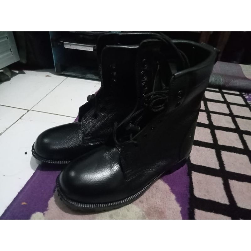 SEPATU PDL KULIT JERUK ORI JATAH