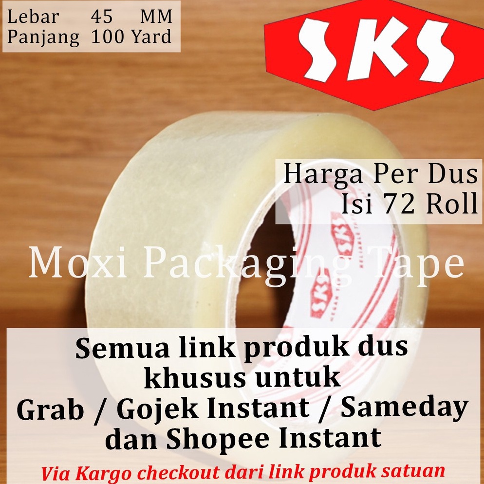 

KODE Q77I Lakban 1 Yard 2 inch Bening Coklat DUS