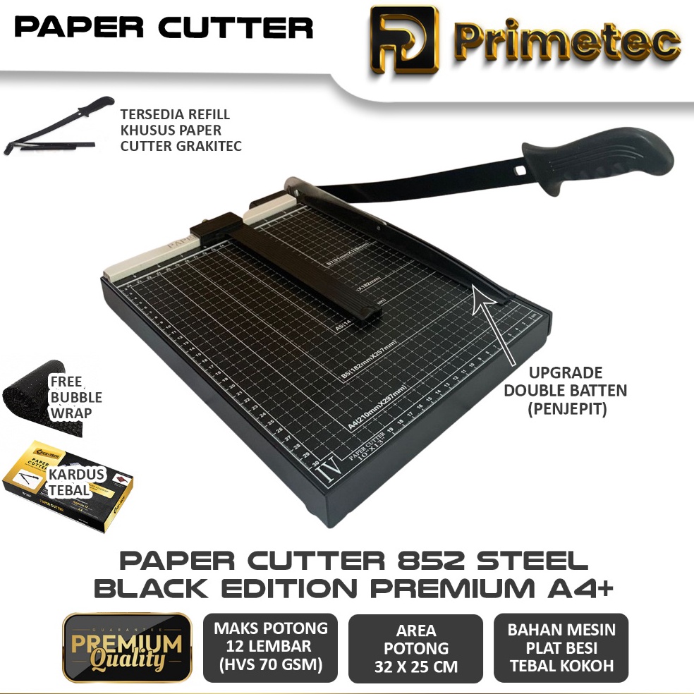 

KODE G7Q Paper Cutter A4 Alat Potong Mesin Pemotong Kertas HVS Sticker Dos PVC ID Card Yellow Board Art Paper Vinyl Bontax Camel Kertas