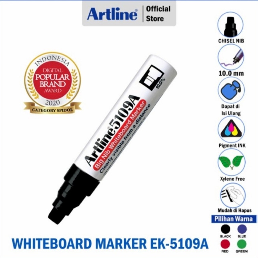 

KODE Q46L Spidol Whiteboard Marker ARTLINE Big Nib 1mm EK519A